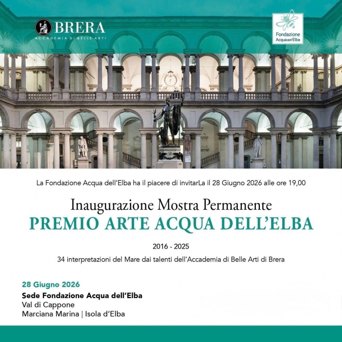 Una Collezione che guarda al futuro. In mostra le opere del Premio Arte Acqua dell'Elba per SEIF 2026